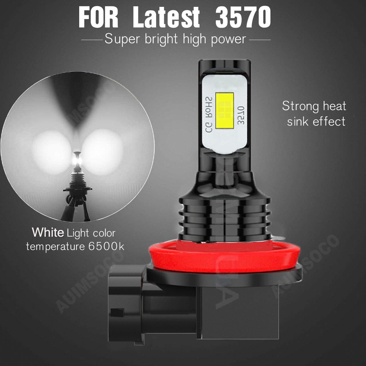 For Honda City 2017-2022 LED Headlight High Low Fog Light Bulbs IP68 Waterproof