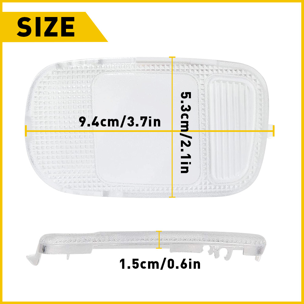 For Dodge Ram 2500 1500 3500 Overhead Dome Clear Map Light Cover Interior L+R US
