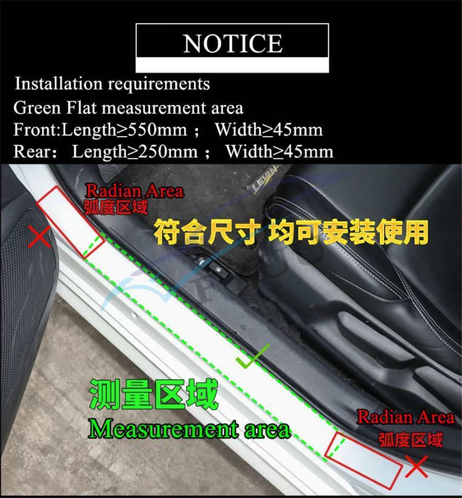 2Pcs 550*45mm Car LED Flowing Front Pedal Light Sill Pathway Welcome Scuff Light