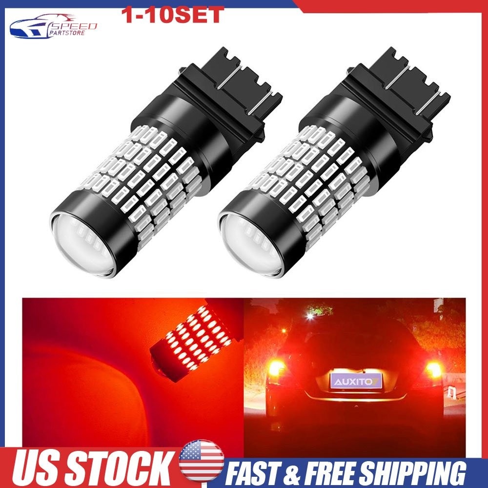 AUXITO LED Brake Stop Tail Light Bulbs 3157 3156 3057A Red Super Bright 2-20X