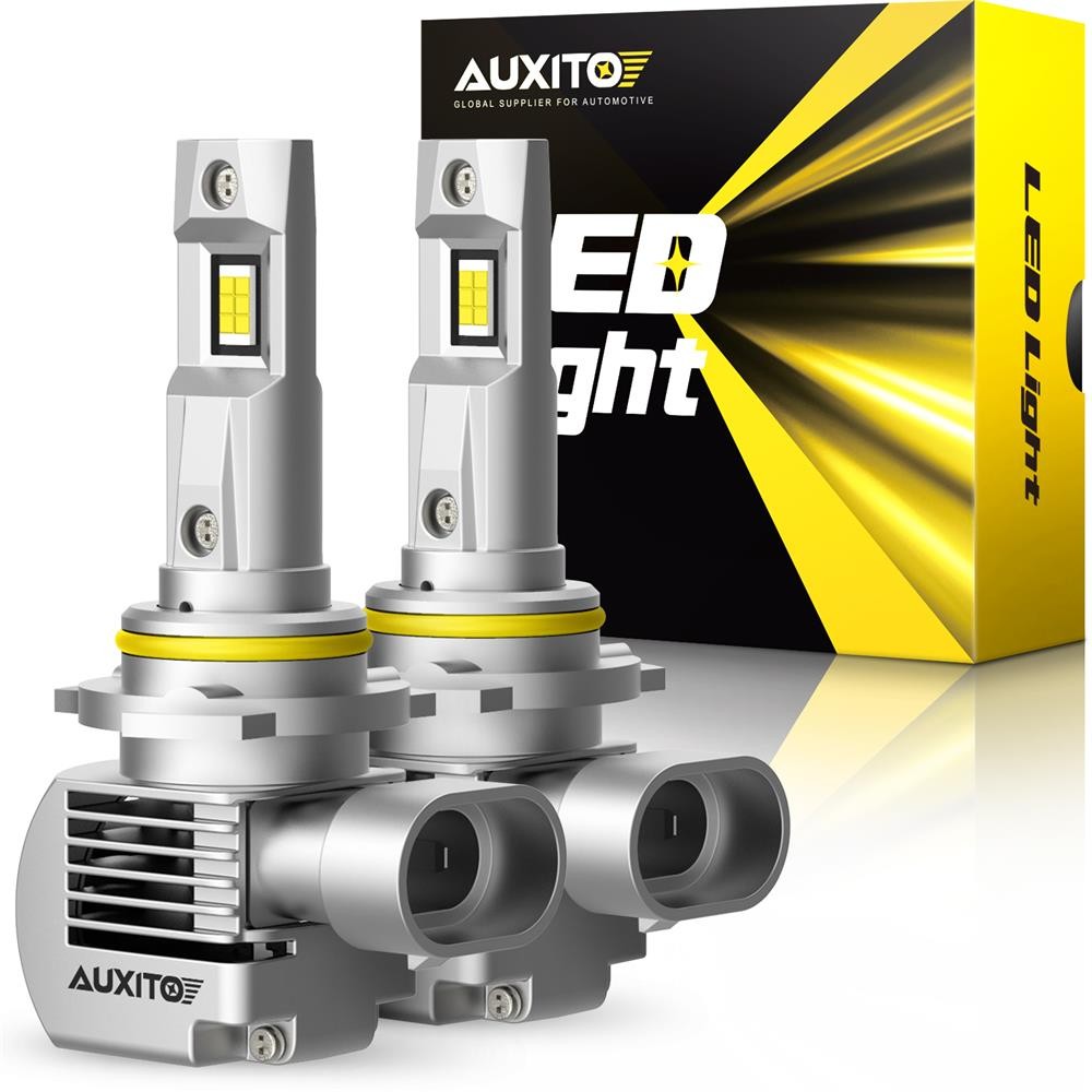 2PCS AUXITO 9006 HB4 Bulb LED Headlight Conversion Kit Super White High Low Beam