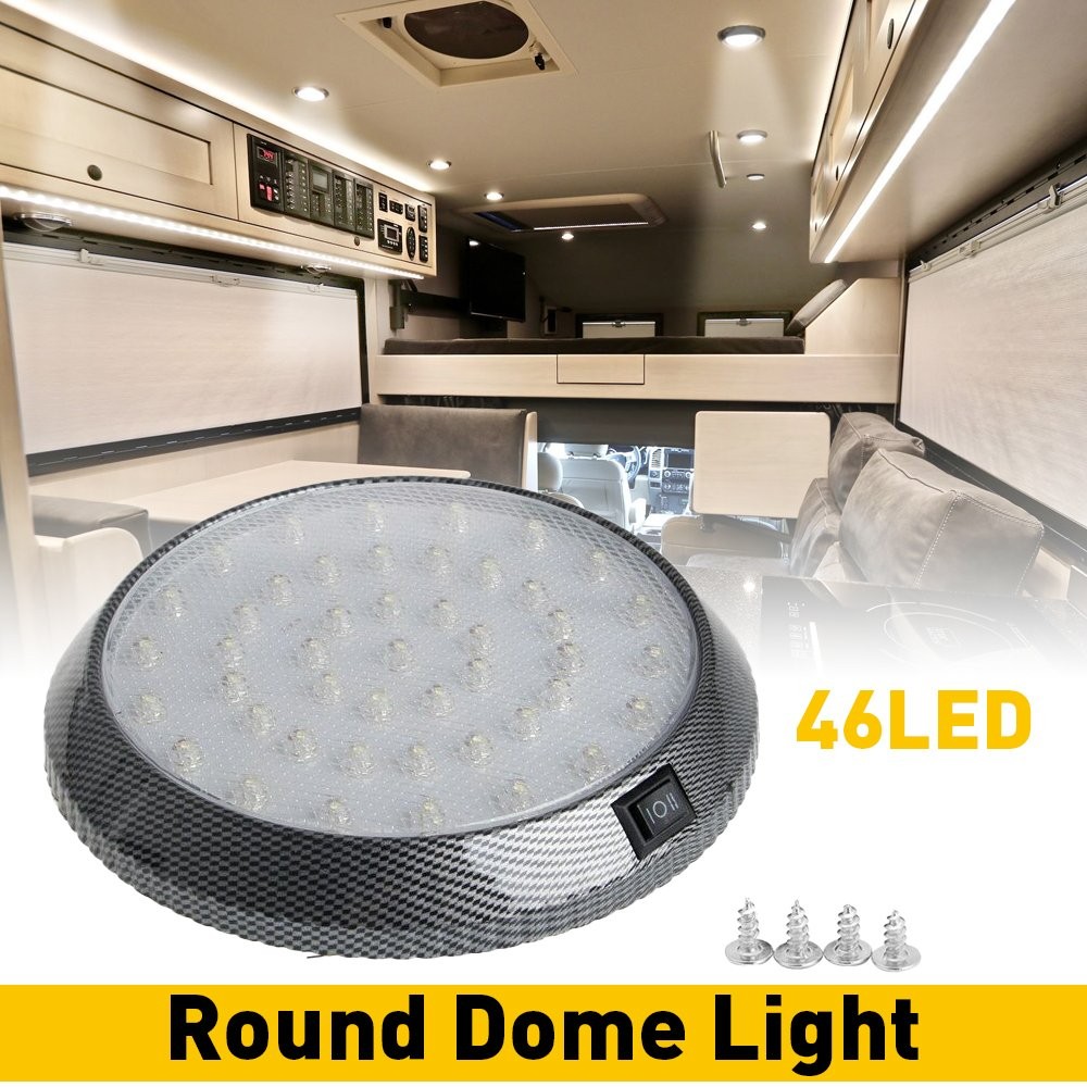 46 LED Auto Car Interior Dome Roof Light Truck Ceiling White Lamps Universal M