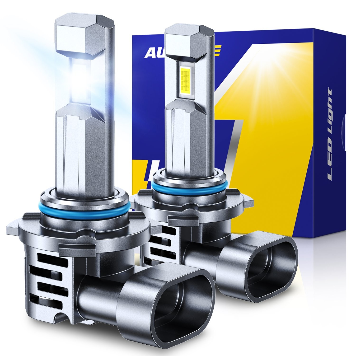 AUTOONE 9005 HB3 Headlight Foglight LED Bulbs 6500K Super Bright White 10S EPU