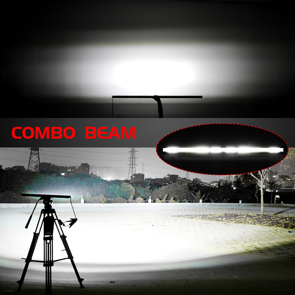 Roof 50″ + Bumper 20“ LED Light Bar + 2x 4″ Pods For Jeep Wrangler JK TJ YJ CJ