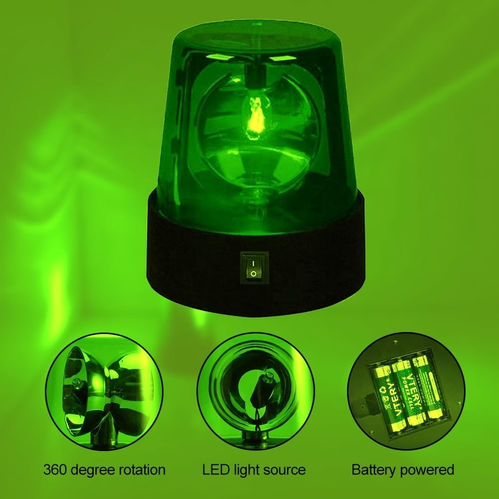 360° LED Strobe Light – Green Disco Lamp for Unforgettable Parties & Events