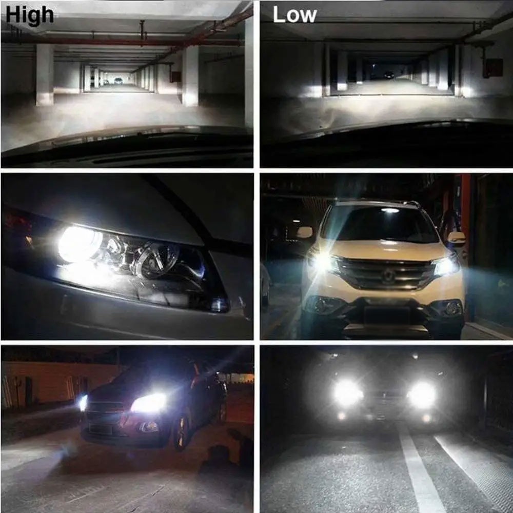 Fit Chevrolet C10 C20 C30 1981-1986 Pair 7×6″ 5×7 LED Headlights Hi/Lo DRL Lamp