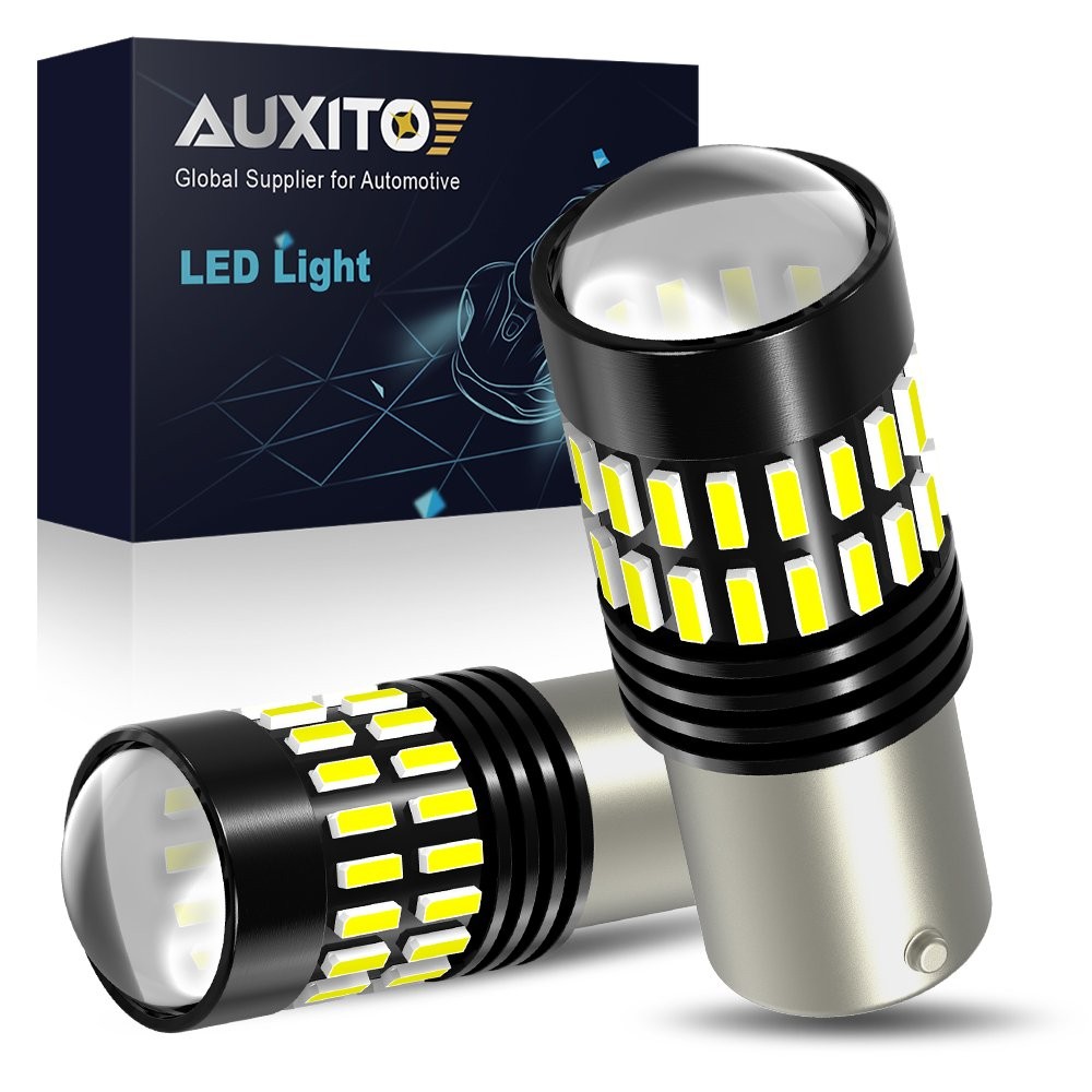 AUXITO LED Backup Tail Light Bulbs 1156 7506 P21W Pure White Super Bright 2X EAC