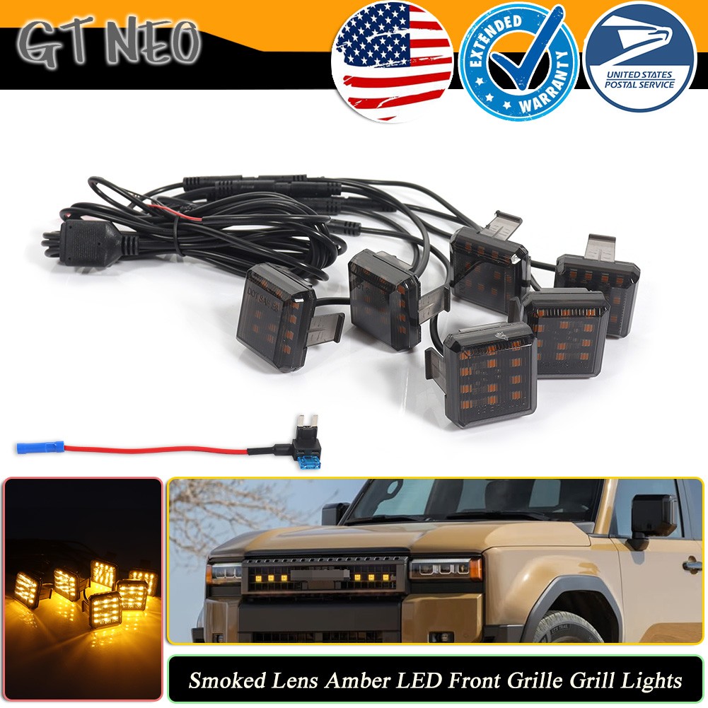 For 2024 2025 Toyota Land Cruiser 250 Upgraded Accessories front grill LED Light