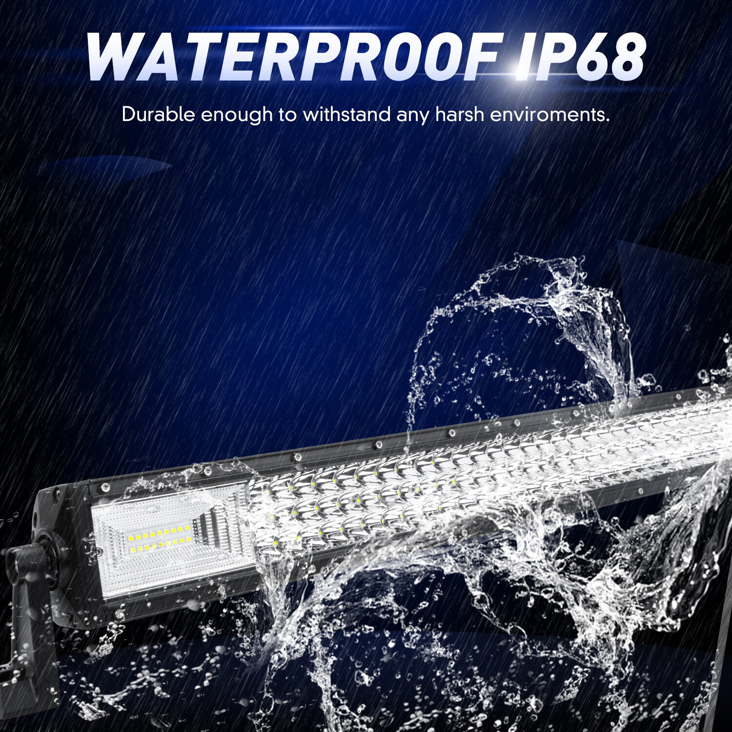 52″ Inch 1000W LED Light Bar Spot Flood + 12″ + 4″ Pods For Jeep Truck SUV Boat