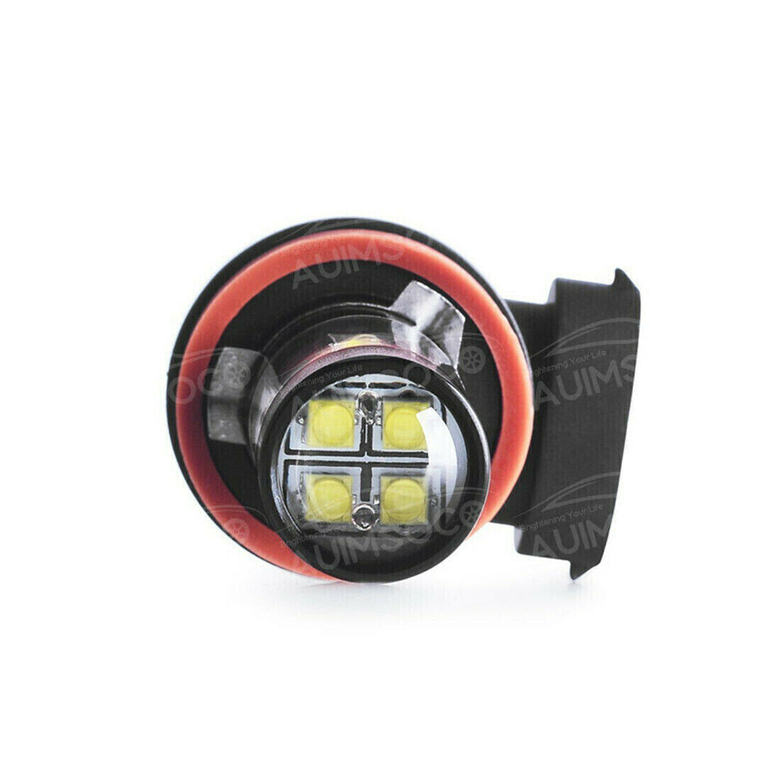 2Pcs H11/H8 LED White Fog Light Bulbs Decoder Error Free Canbus 2-Pack For Cars