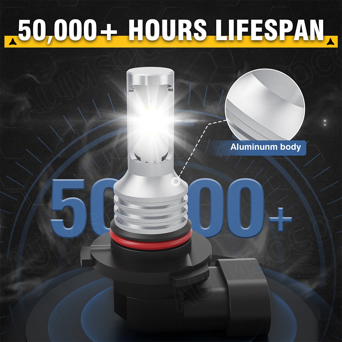 LED Headlight Bulbs For Ram 5500 2011-2018 2/4-Door 36000LM High Low Fog Beam 6x