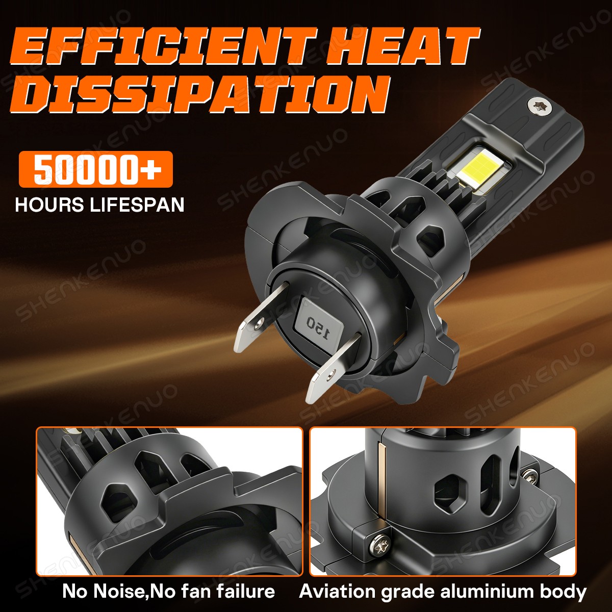 For BMW X5 2007-2013 White 6000K LED Headlight High Low Beam Fog Light Bulbs