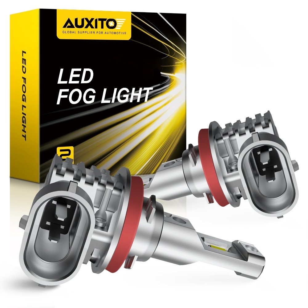 AUXITO Fog Light Bulbs H8 H9 LED WHITE 6000K & 3000K YELLOW Kit Super Bright US