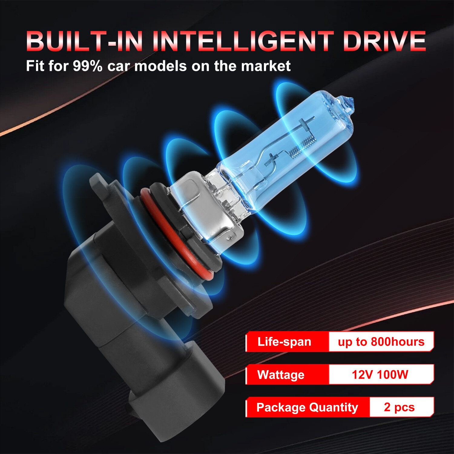 For Hyundai Tucson 2019-2020 4x Headlight High Low Beam Bulbs Combo Warm White