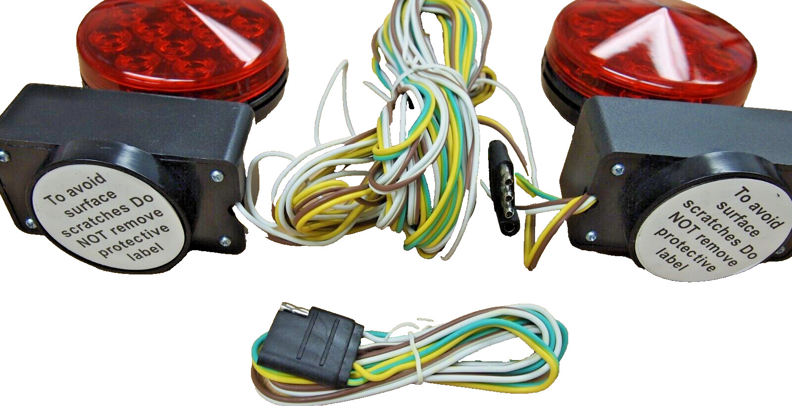 12V LED Magnetic Towing Trailer Light Kit 24 LEDS Multi-Function DOT HTLLM-008