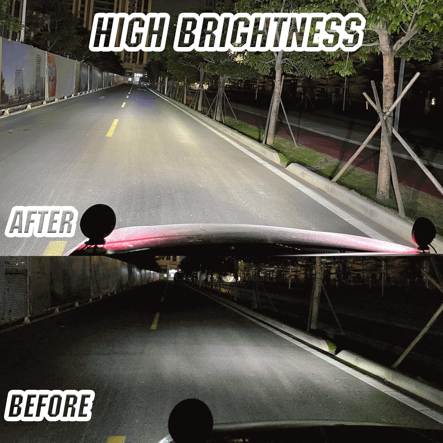 2Pcs 4.5Inch Round LED Work Light Pods Spot Light For Truck Offroad Tractor SUV