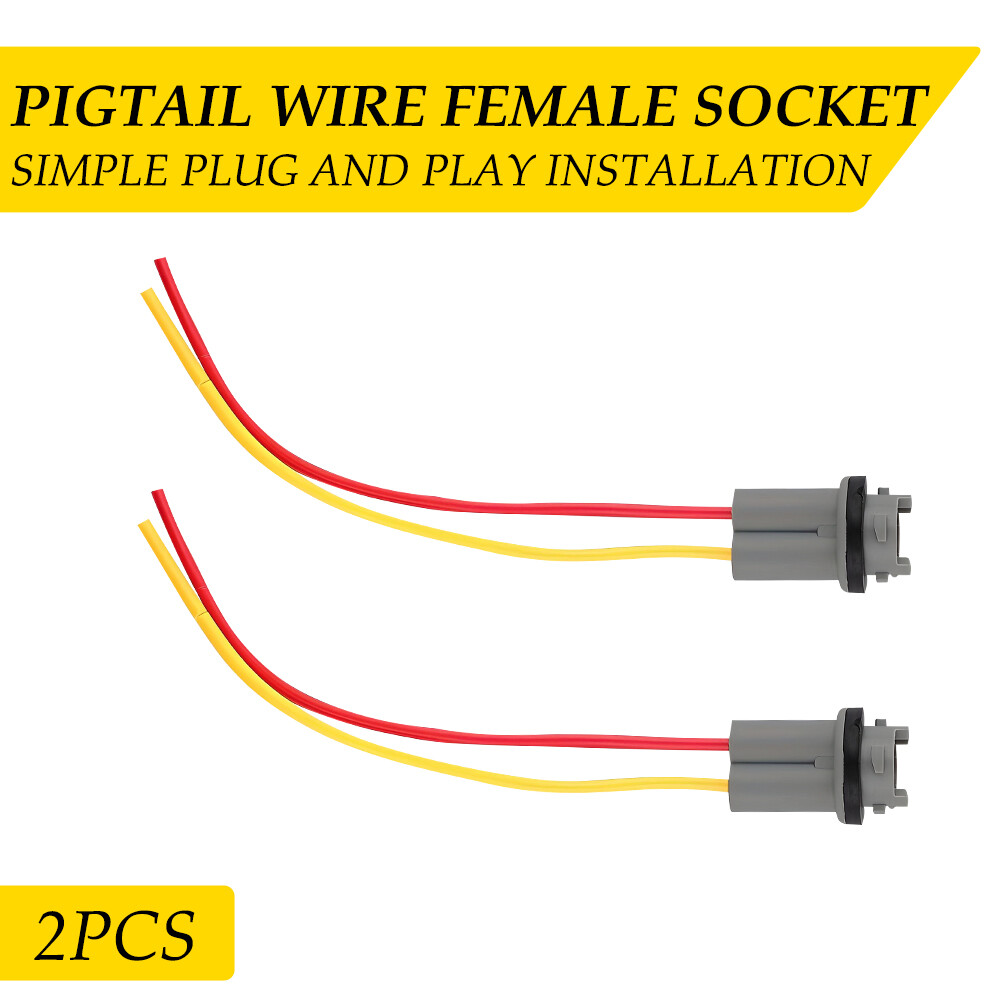 Pigtail Wire Female Socket for 2018Ford 194 T10 PGS Front Side Marker Light Plug