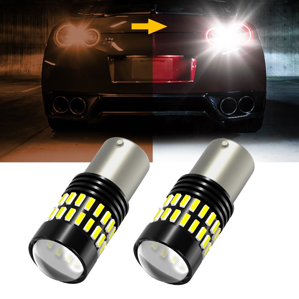 2x AUXITO LED Reverse Backup Light Ba15s P21W 7506 7506L 1156 White Bulb 2400LM