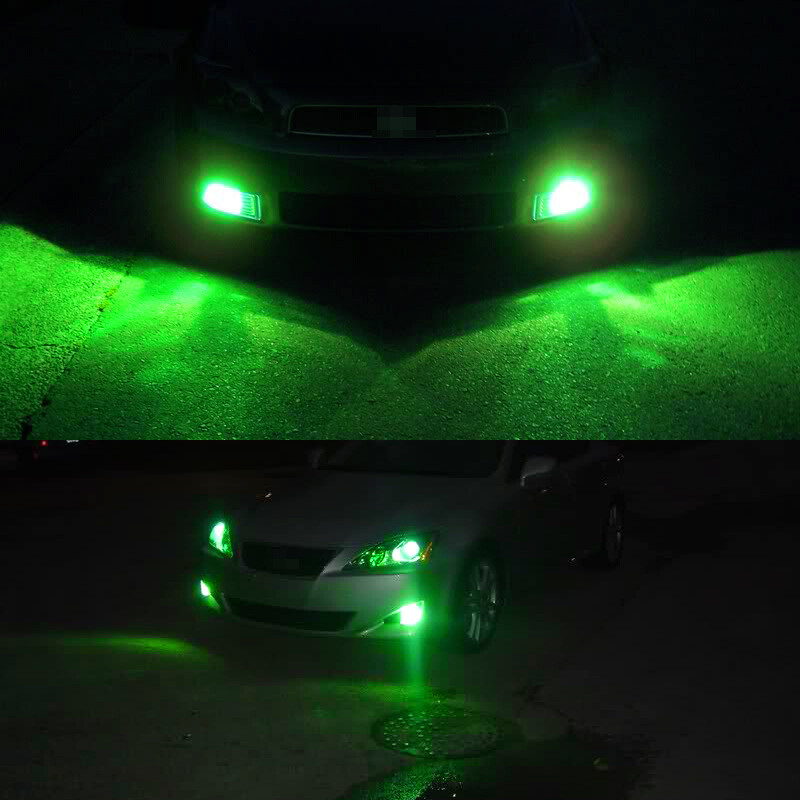 2pcs Bright Green 881 889 894 898 High Power LED Bulbs for Car Truck Fog Lights
