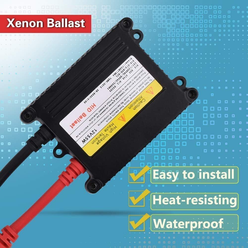 2Pcs 12V 55W HID Ballast Replacement Ultra-Slim Ballast Car Xenon Light Kit US