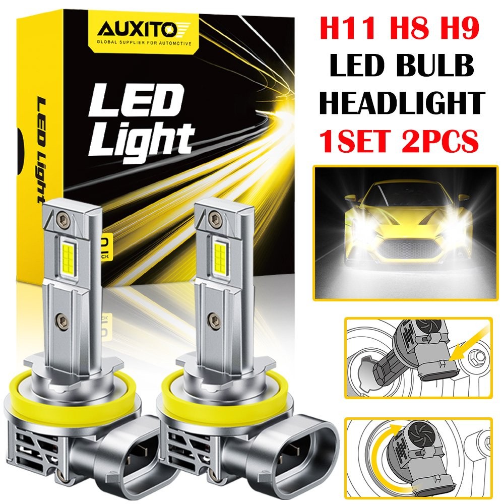 2-20PC AUXITO H11 LED Headlight Fog Bulb White Low Conversion 60000LM Bright M6S