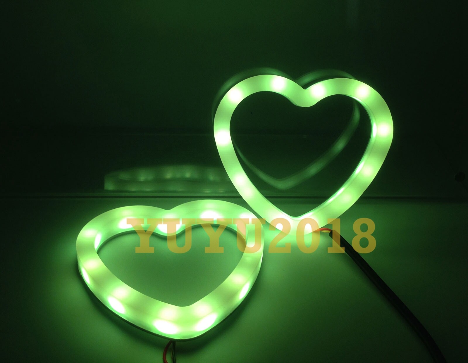 Dream color heart halo ring Flow series Chasing RGB LED Turn Signal DRL lamp