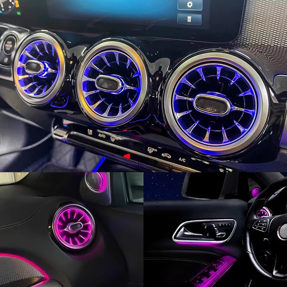 LED Air Vent Ambient Light For Mercedes Benz W117 CLA180 CLA200 CLA250 CLA45 5pc