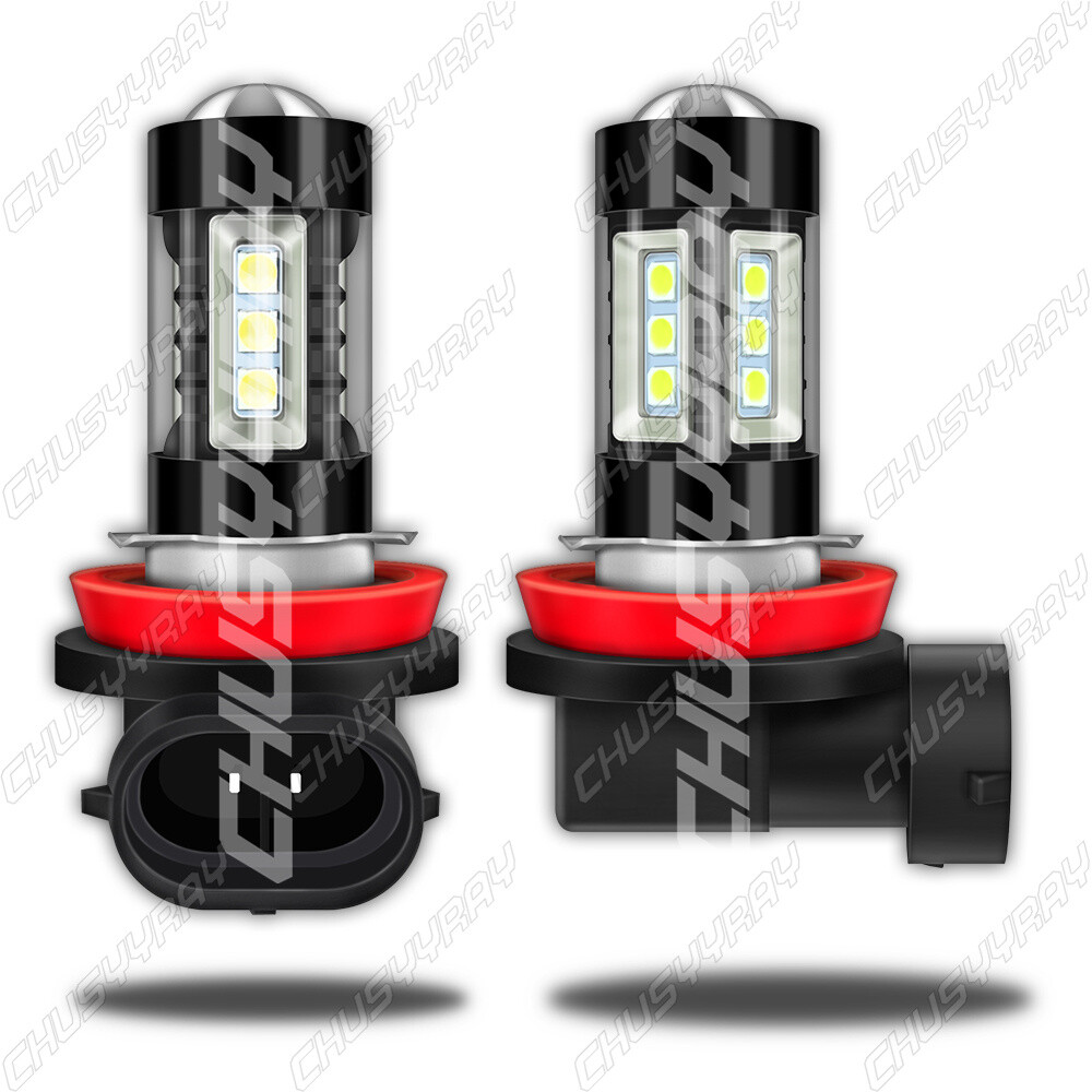 H11 H8 H9 160W High Power 6000K HID White LED Fog Light Bulbs Driving Lamp DRL