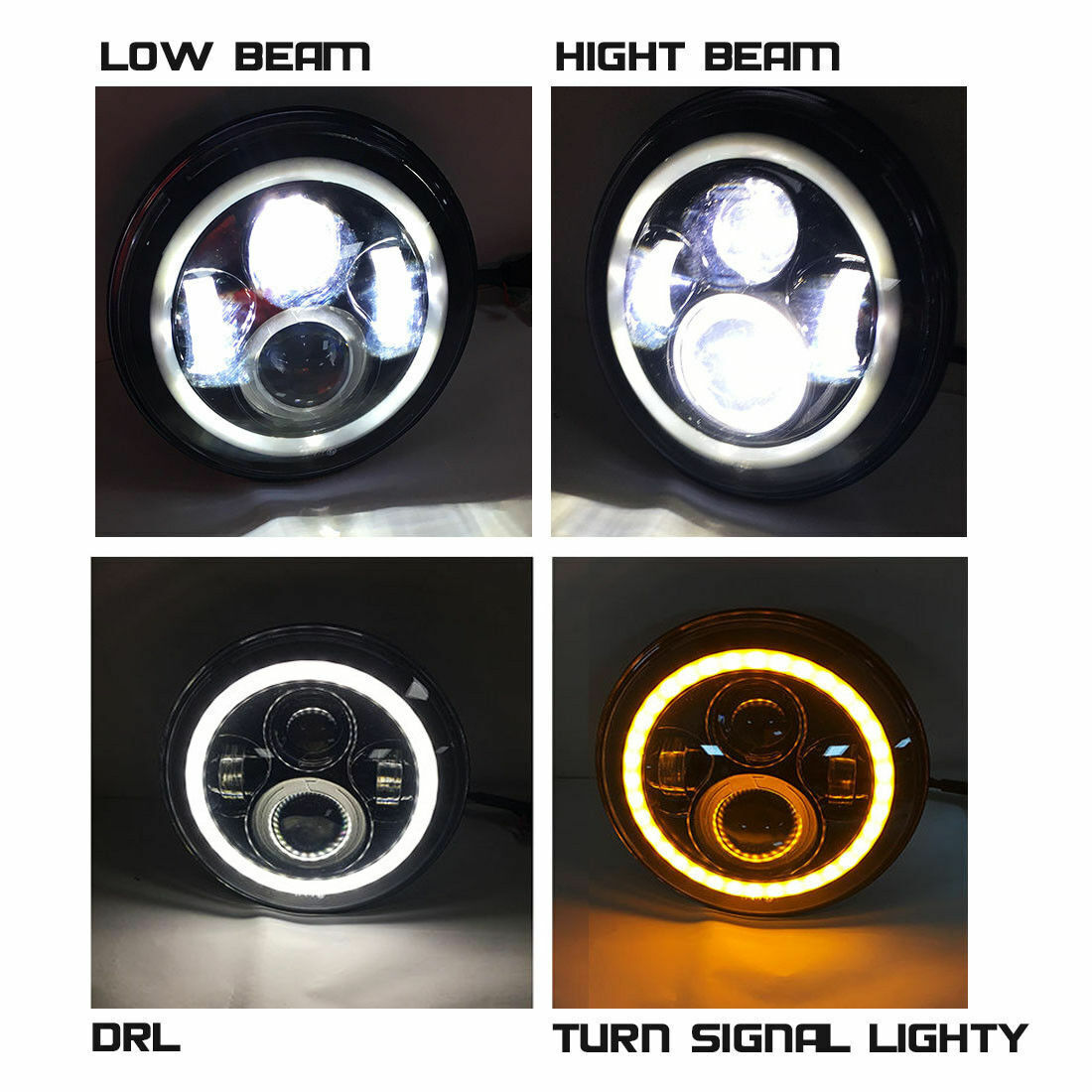 2018-2024 for Jeep Wrangler JL Gladiator Rubicon Led Headlight Fog Lamp Combo Ki