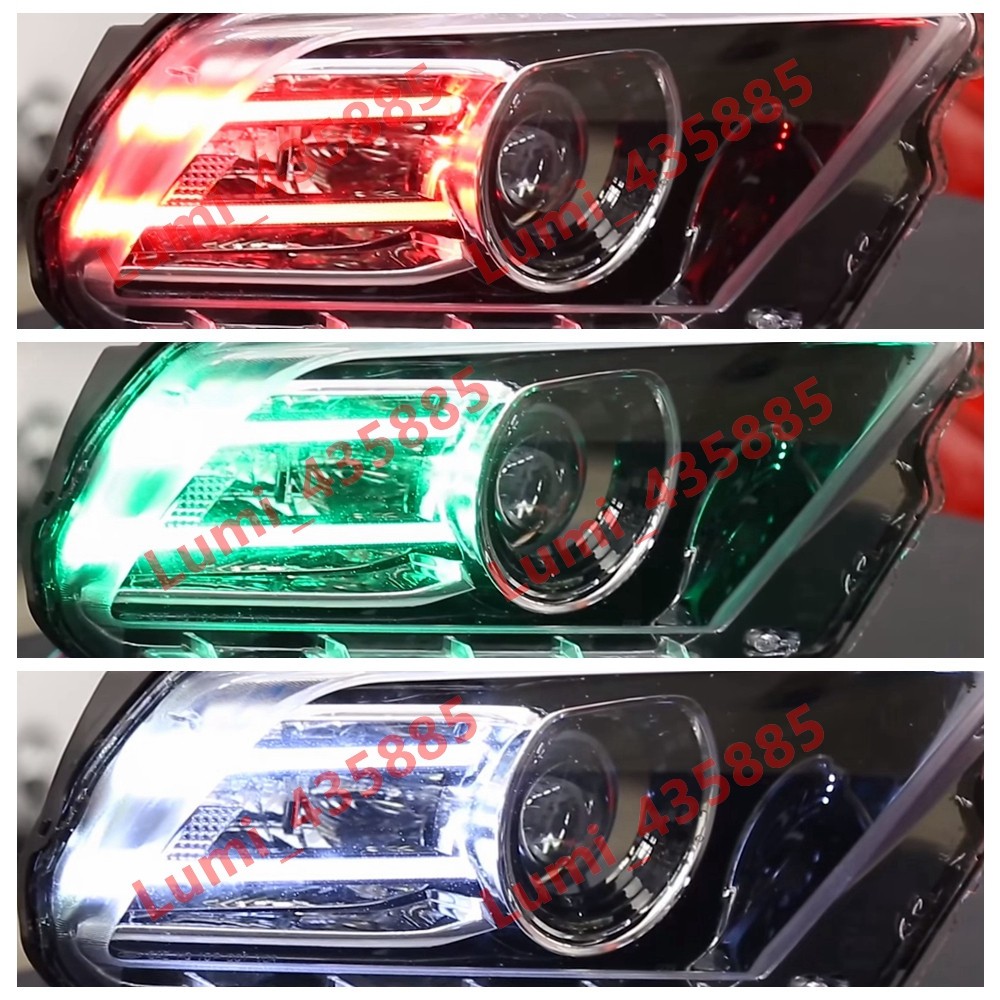 RGBW LED DRL Boards For Ford Mustang 2013-2014 Bluetooth Headlight Retrofit DIY