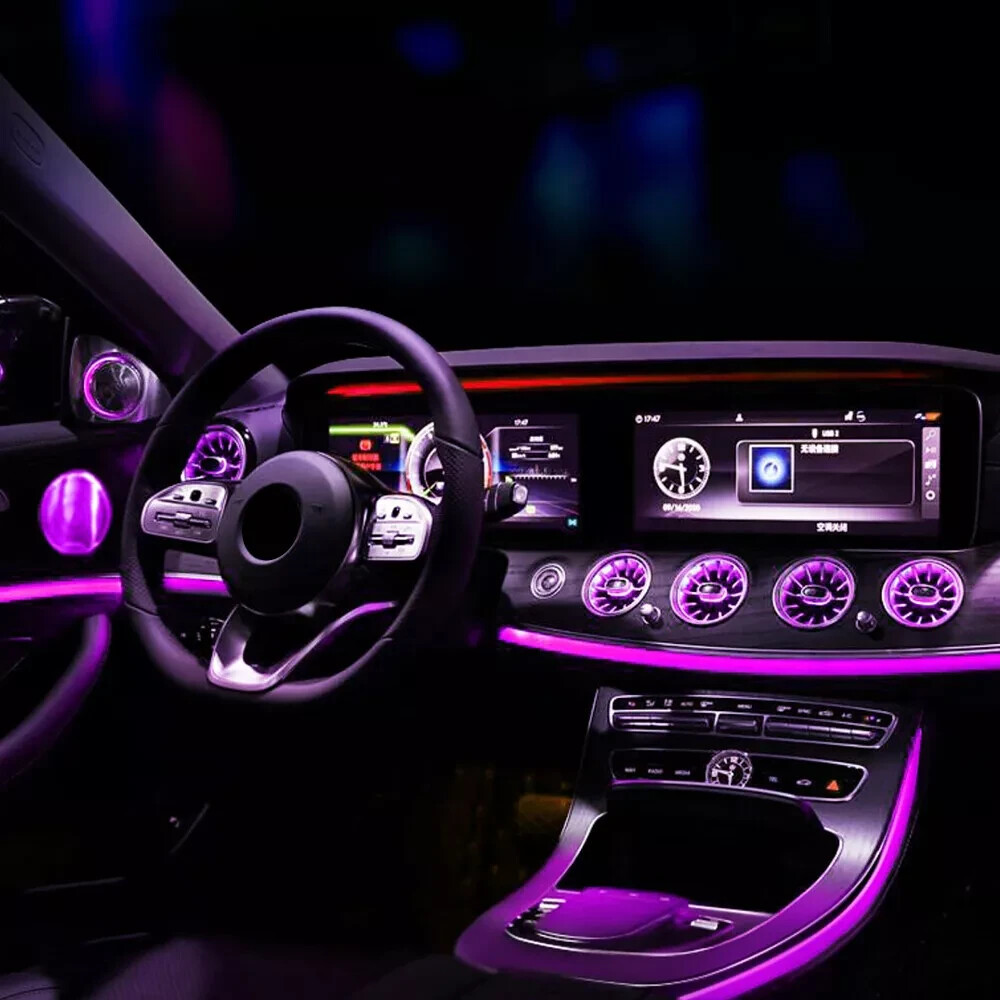 64 Colors Front Rear Air Vent LED Ambient Light For Mercedes Benz S-Class W222