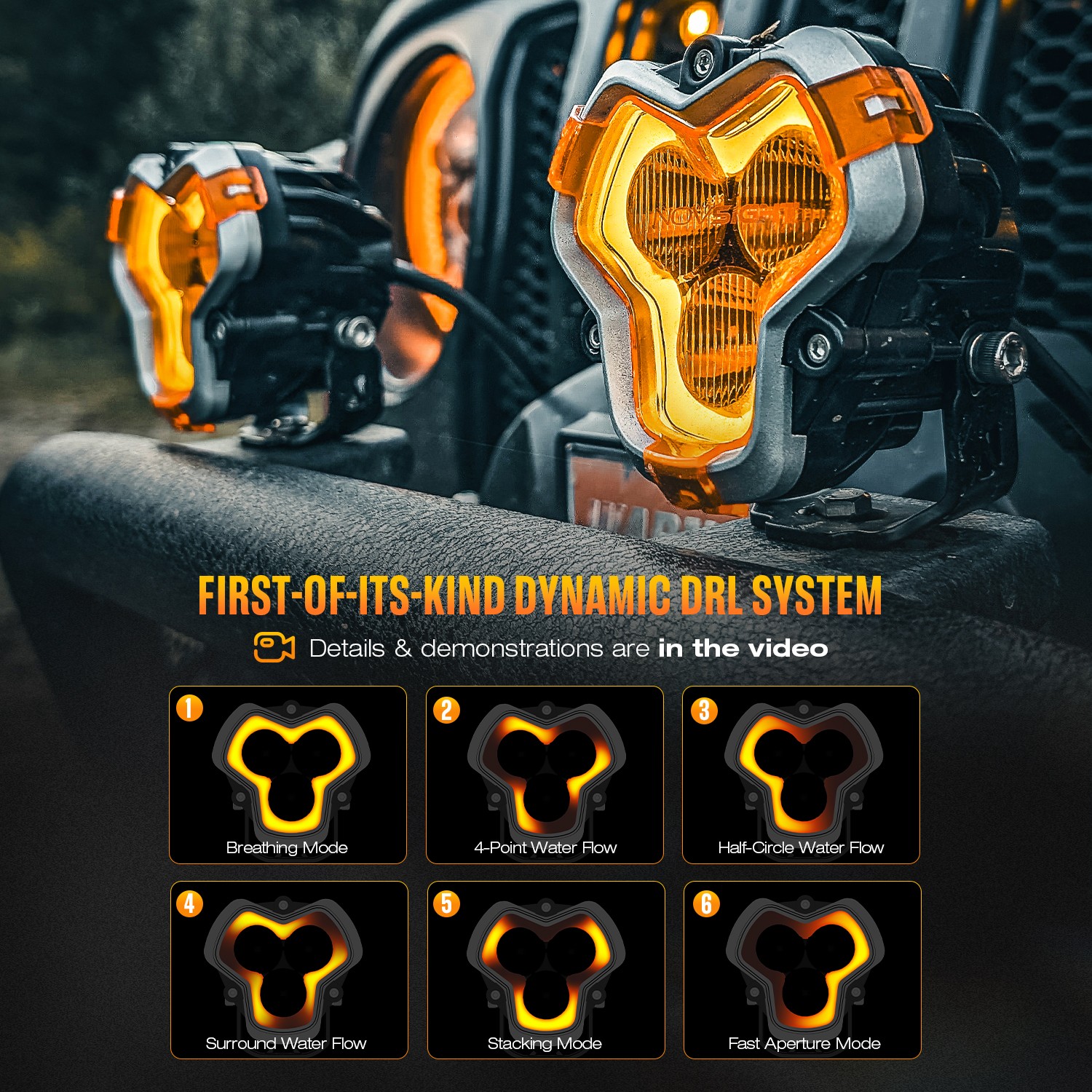 NOVSIGHT 3“ 4.5“ 6“ LED Driving Work Light Spot Flood Pods OffRoad Truck Lamp