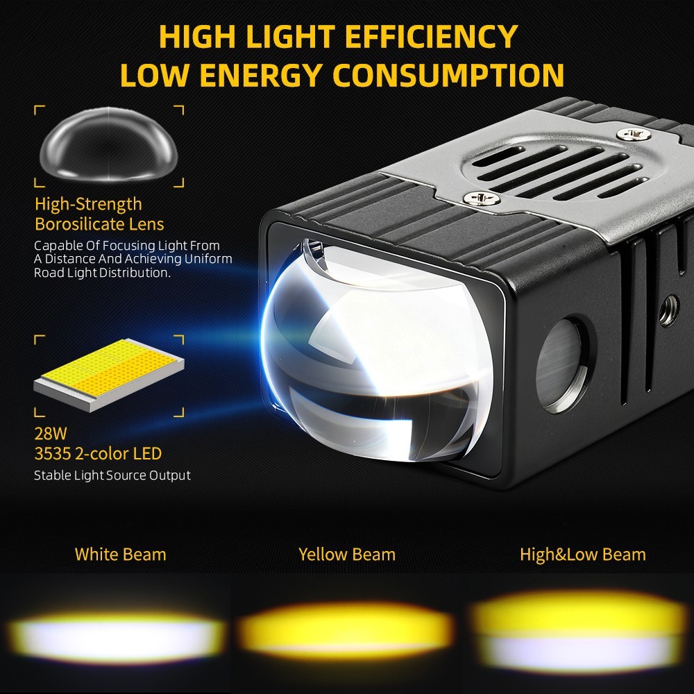 2PC 160W Grile LED Light Pods Car Front Headlight Motorcycle ATV UTV Fog Offroad