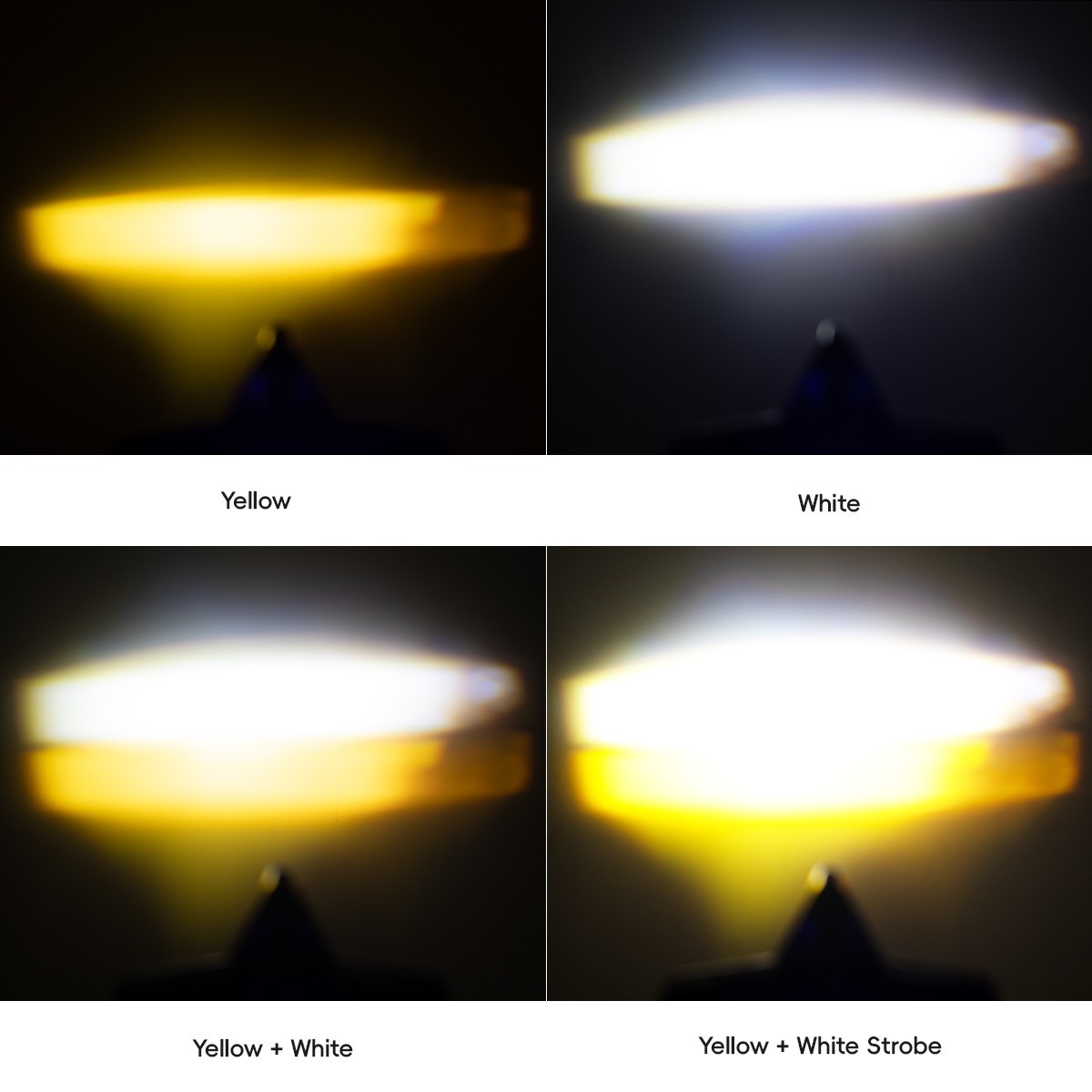 Motorcycle LED External Headlight Seven Color Star Shaped Front Spotlight
