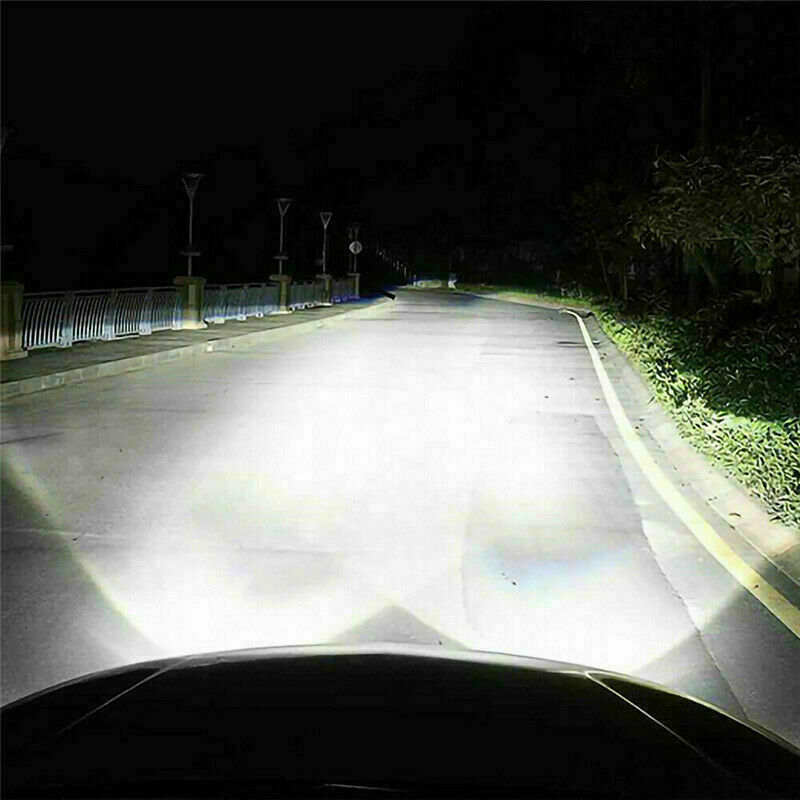 2X H1 LED Headlight Bulbs Conversion Kit High Low Beam 100W 6500K Super White