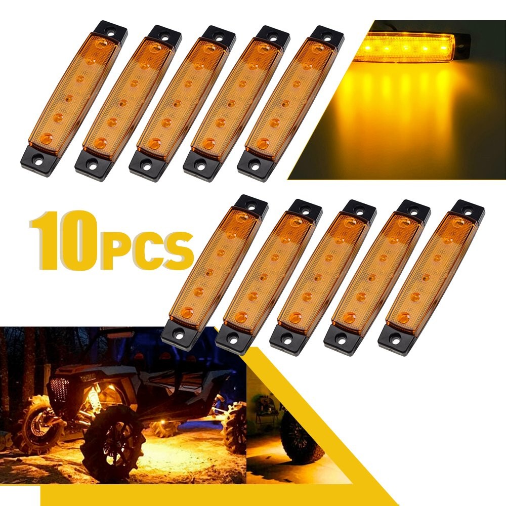 20 Pods LED Rock Lights Underglow Car Truck Bed Lighting Neon Light Decor Yellow