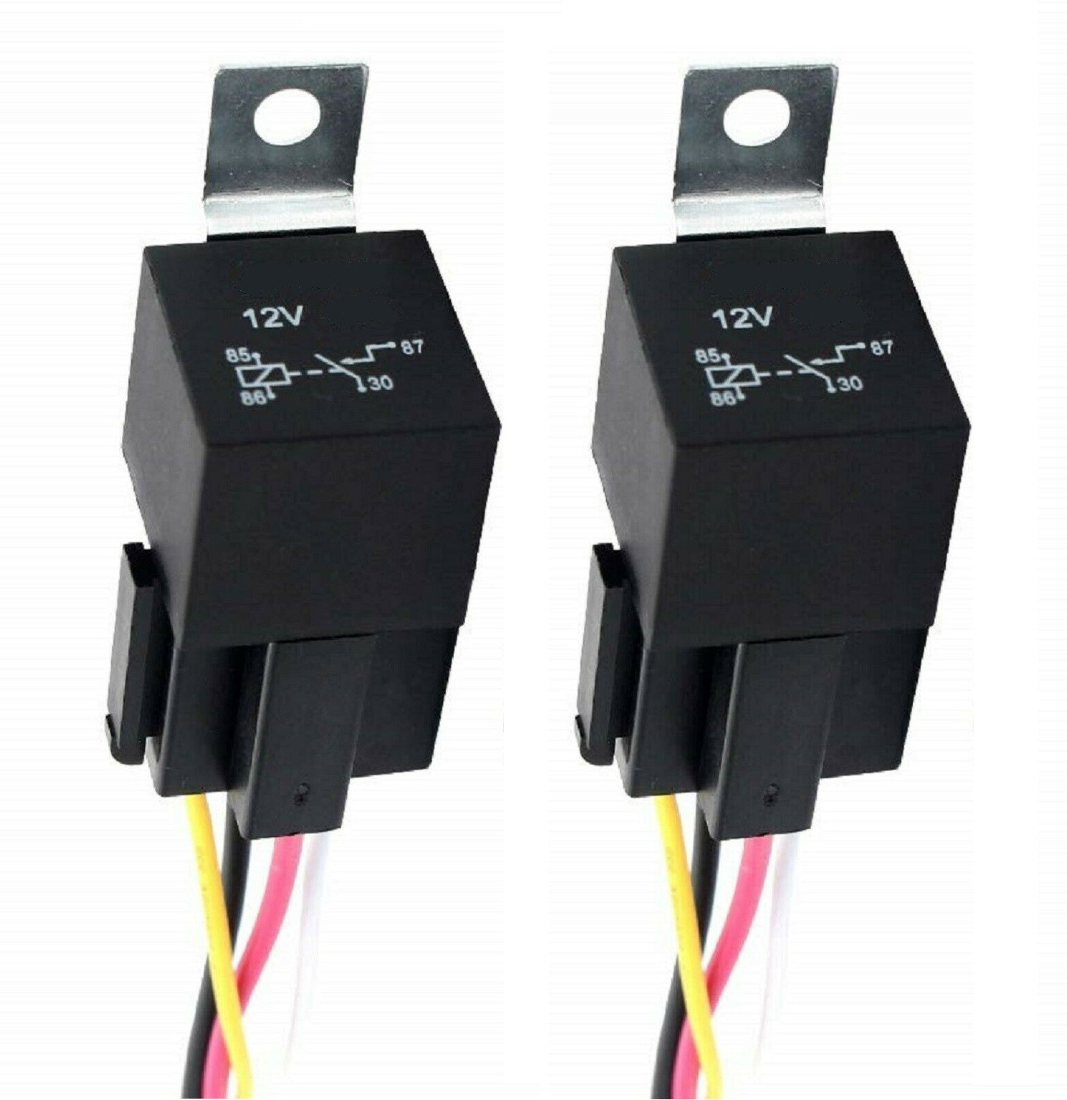 Relay Wire Harness 30A 9003 HB2 H4 Head Light Replacement Ceramic Connector Plug