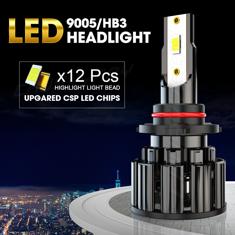 6000K LED Headlight Bulbs High&Low Lights For Honda Civic Sedan 4-Door 2004-2015
