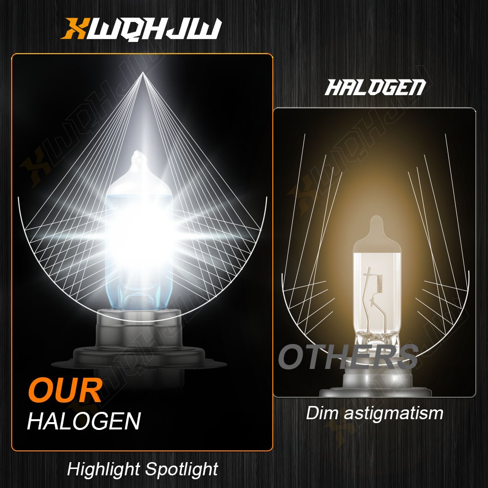 Super Bright White H7 H7 H11 Halogen Headlight High Low Beam Fog Light Bulbs Kit