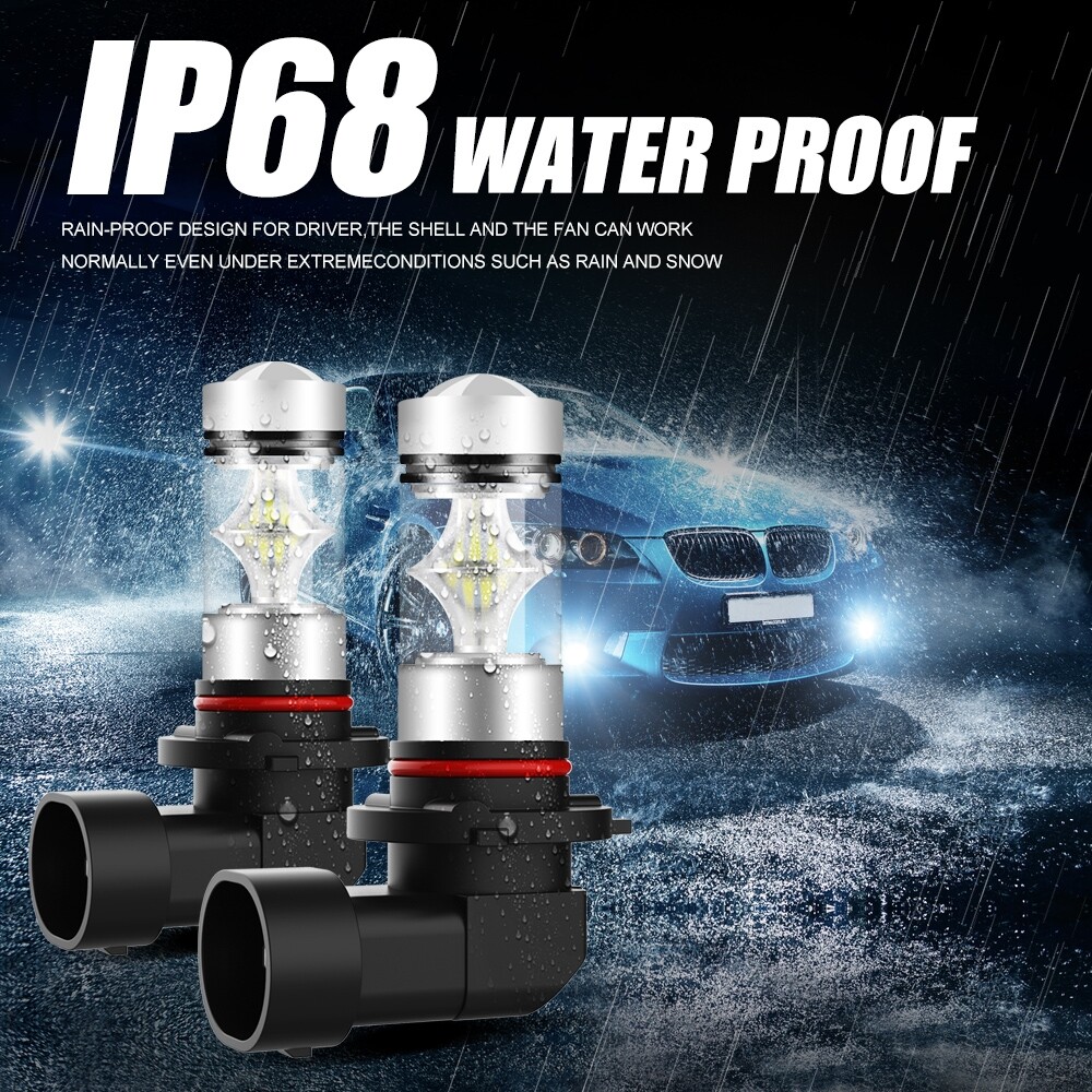 9006 9005 HB4 9145 LED DRL Fog Light Bulbs Super Bright 6000K 160W White