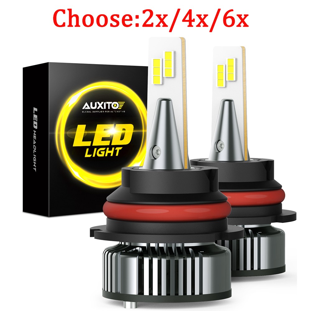 AUXITO 9006/HB4 LED Headlight Bulbs 6500K White Light External Headlamps 2-6X
