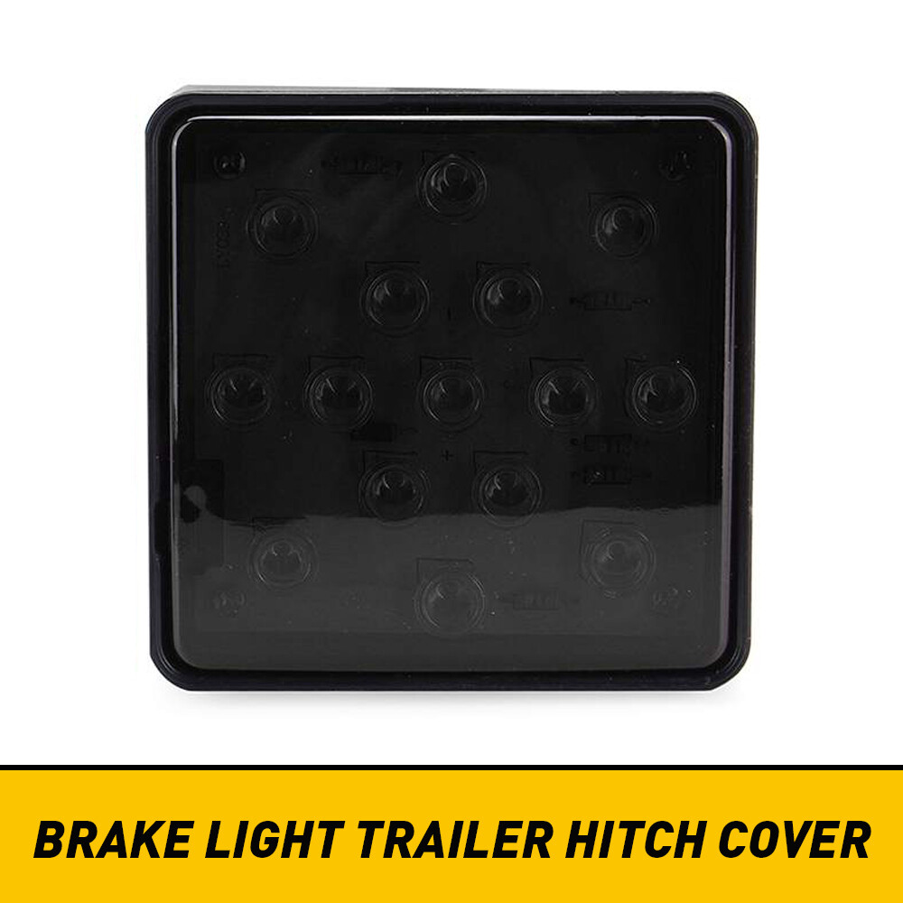 Smoked Lens 15-LED 200LM Tow Hitch Receiver Brake Light For Truck SUV 2″ Hole