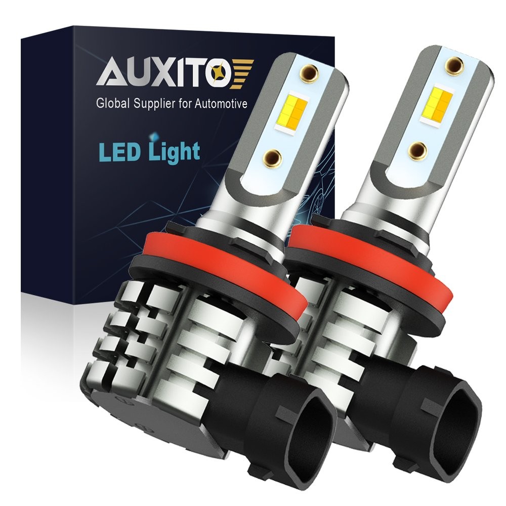 AUXITO H11 H8 White Amber Yellow LED Light Fog CSP Bulb Dual Color Foglight Lamp