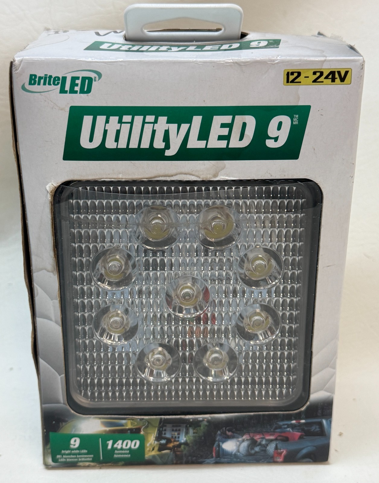 Bright LED UtilityLED 9 71220 Quad Off Road Driving Lights 1400 Lumens – NEW