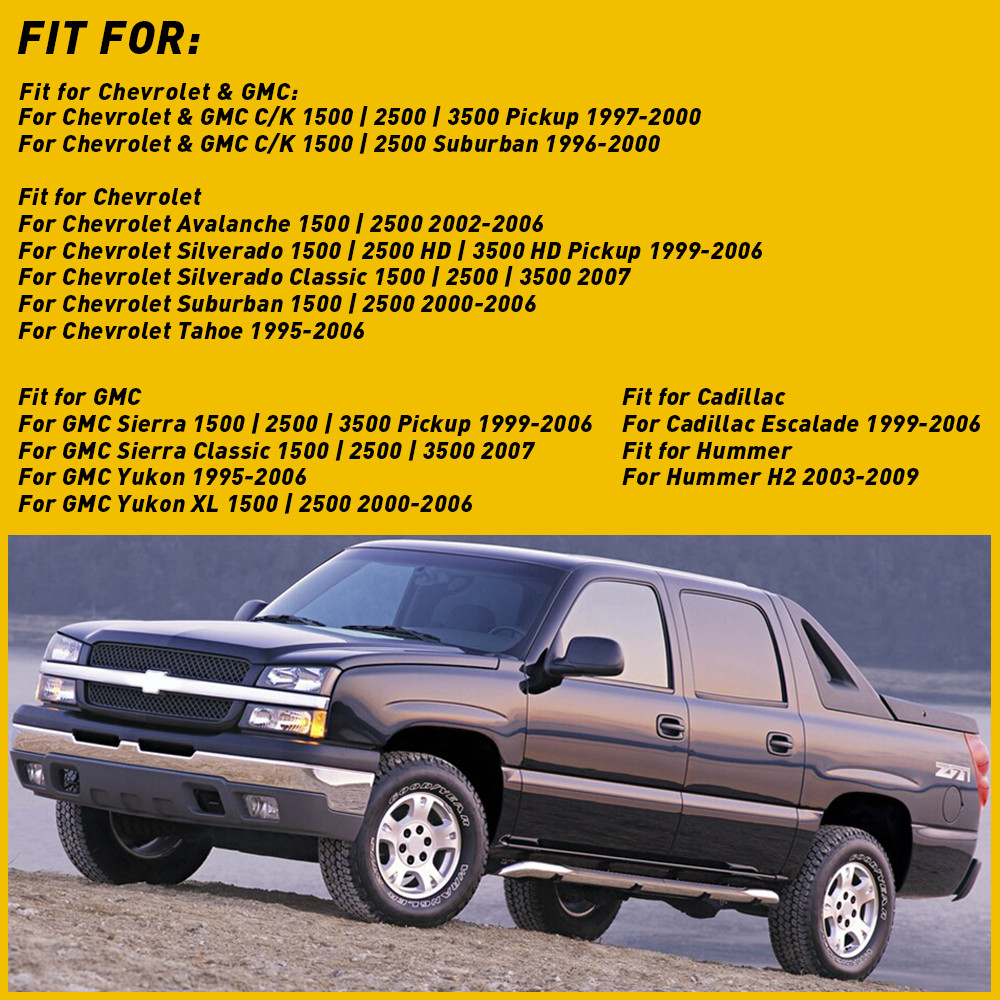 For 1995-2007 Chevy C/K Silverado Tahoe GMC Sierra LED Door Panel Courtesy Light