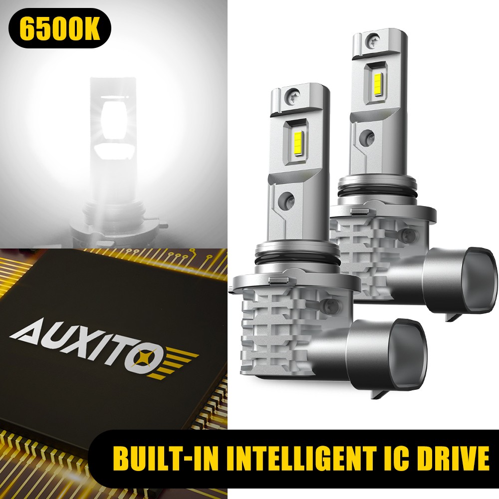 AUXITO 9006 LED Headlight Bulb Kit Low Beam 6500K Fanless Bright Replace Halogen