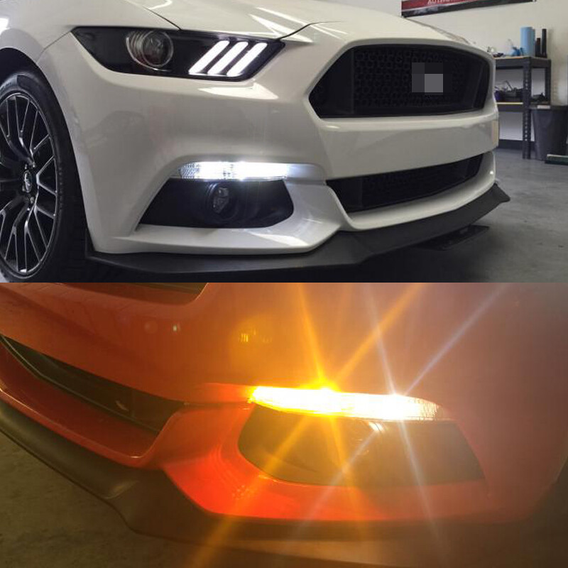 Switchback 28-SMD LED Kit for 2015-17 Ford Mustang Turn Signal w/ Parking Bulbs