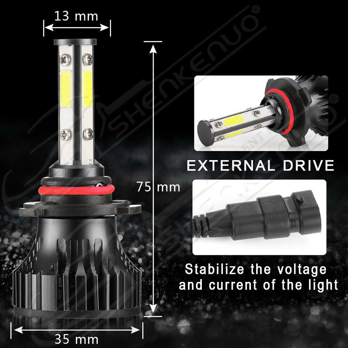 For Acura TL 2002 2003 LED Fog Light Replace 9006 HB4 6000K 60W 6000LM White set