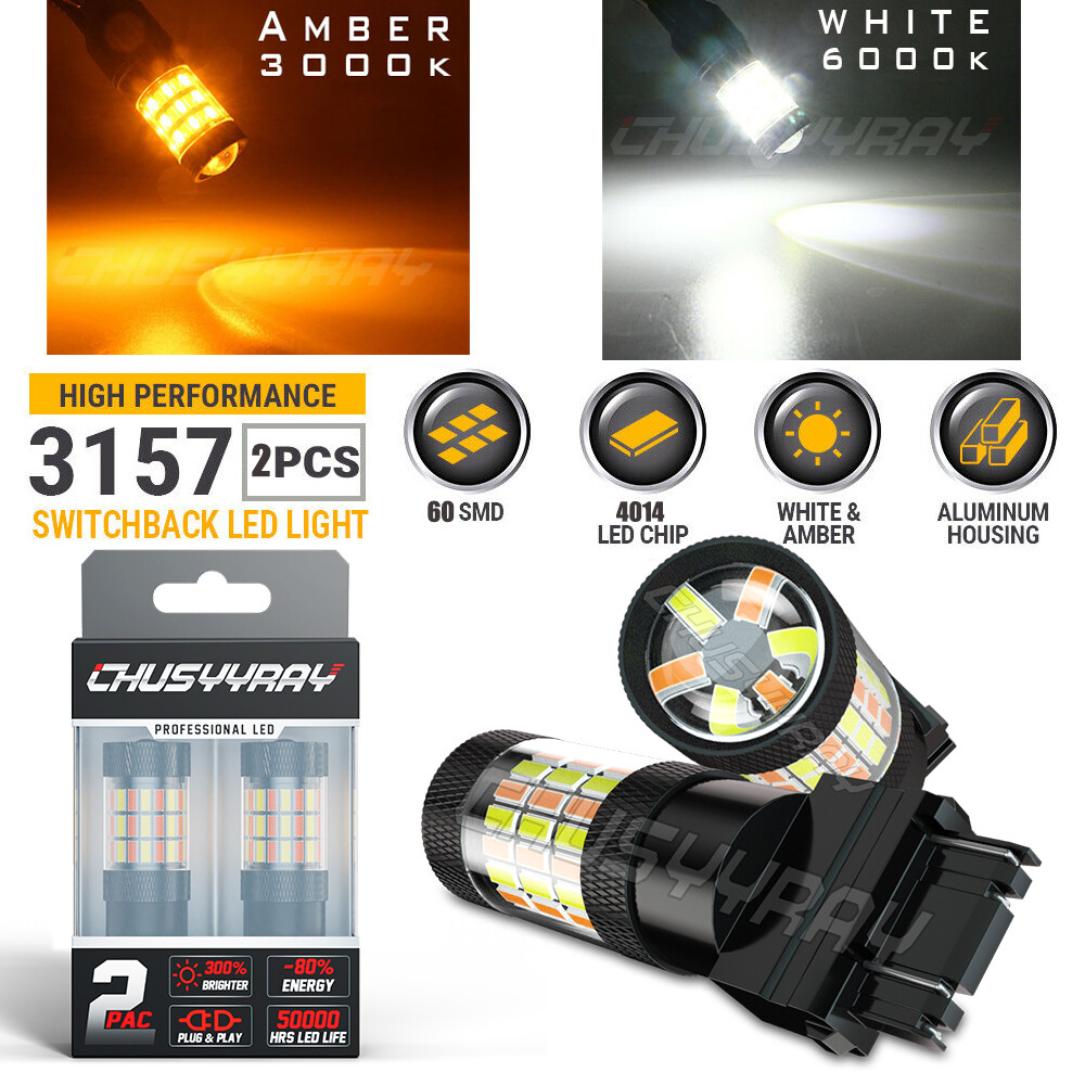 For Dodge Ram 1500 2500 3500 3000K Amber 4014 SMD Bright LED Turn Signal Light