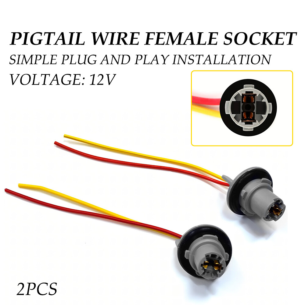 Pigtail Wire Female Socket for 2018Ford 194 T10 PGS Front Side Marker Light Plug